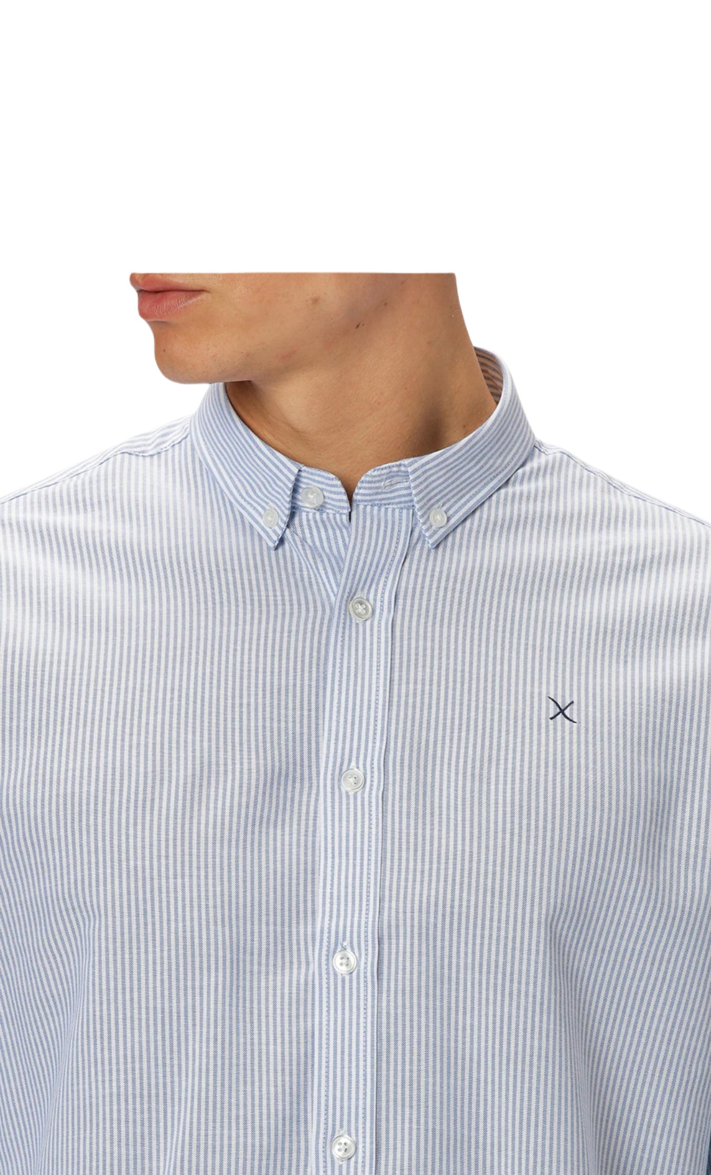 Clean Cut Copenhagen Oxford Stretch Stripe L/S