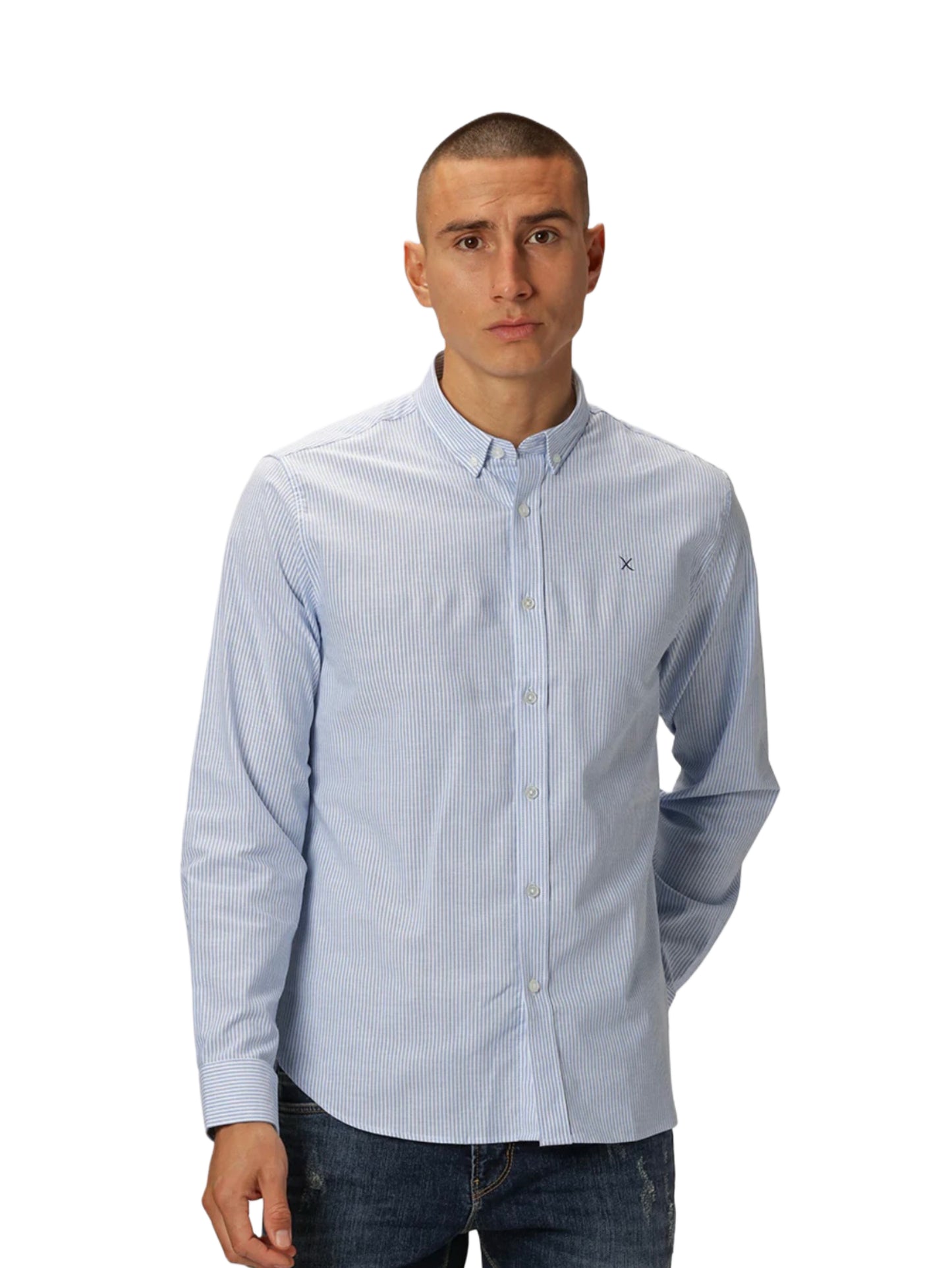 Clean Cut Copenhagen Oxford Stretch Stripe L/S