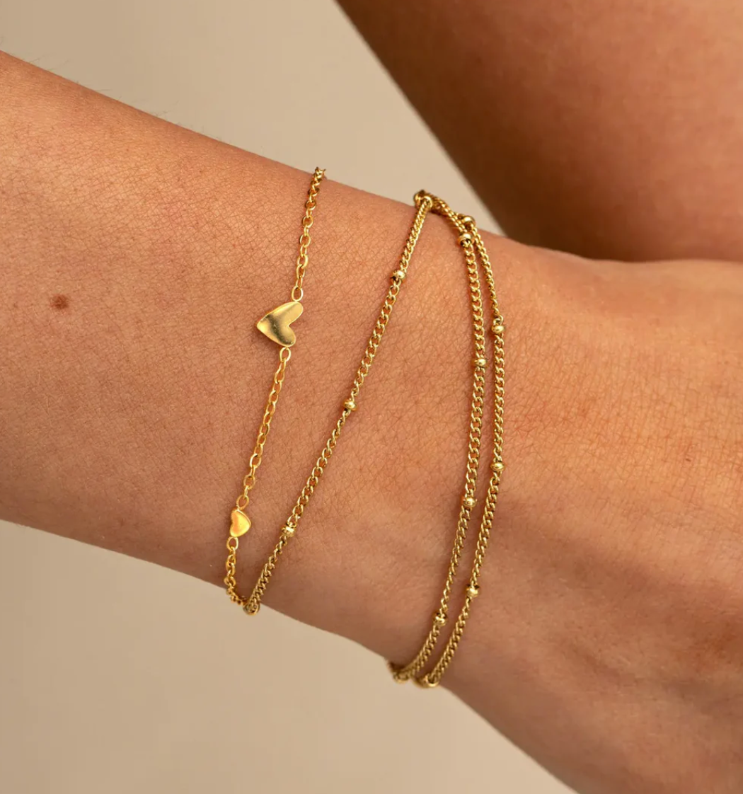 timi Sarah 3 Small Hearts Bracelet